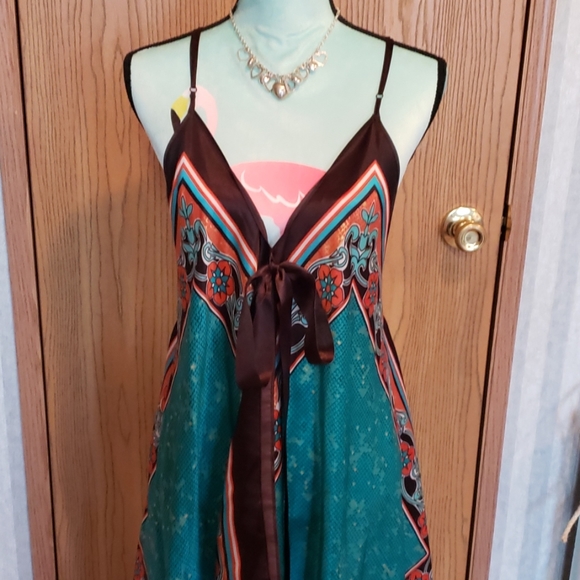 Spaghetti Strap Scarf Dress Size L/XL - Picture 2 of 5